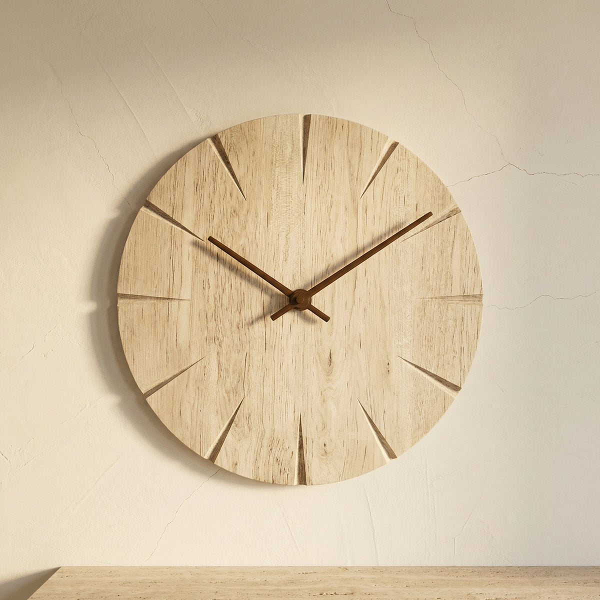Wall Clock Solid Wood Pendulum Mechanism Elegant Design-Home Decor > Clocks-casanuva-casanuva