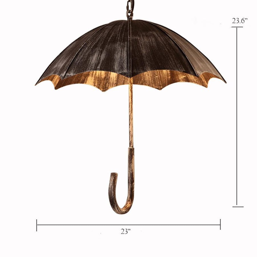 5-Light Retro Industrial Umbrella Chandelier-Lighting > Chandeliers & Pendant Lights-casanuva-casanuva