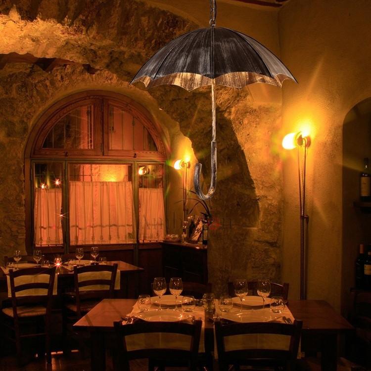 5-Light Retro Industrial Umbrella Chandelier-Lighting > Chandeliers & Pendant Lights-casanuva-casanuva