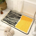 Abstract Bath Mat Handcrafted Nordic Design-Bedding & Bath > Bath Mats-casanuva-Yellow-Small 40x60cm-casanuva