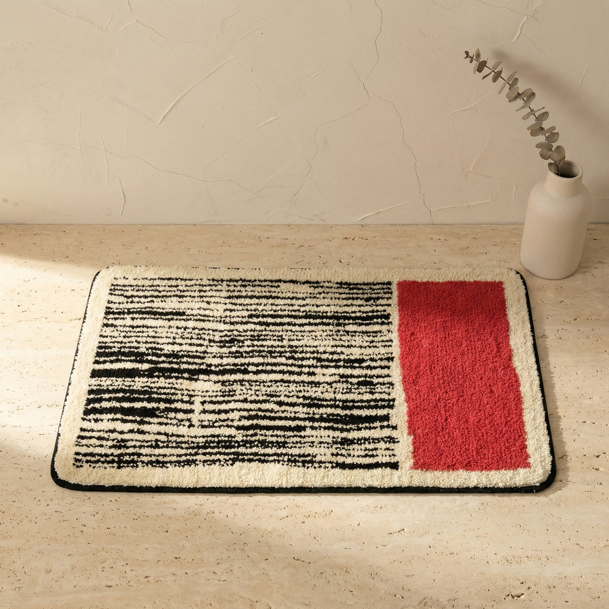 Abstract Bath Mat Handcrafted Nordic Design-Bedding & Bath > Bath Mats-casanuva-casanuva