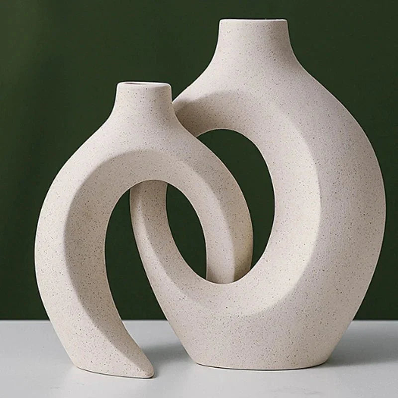 Abstract Ceramic Vase for Floral Arrangements-Home Decor > Vases-casanuva-casanuva