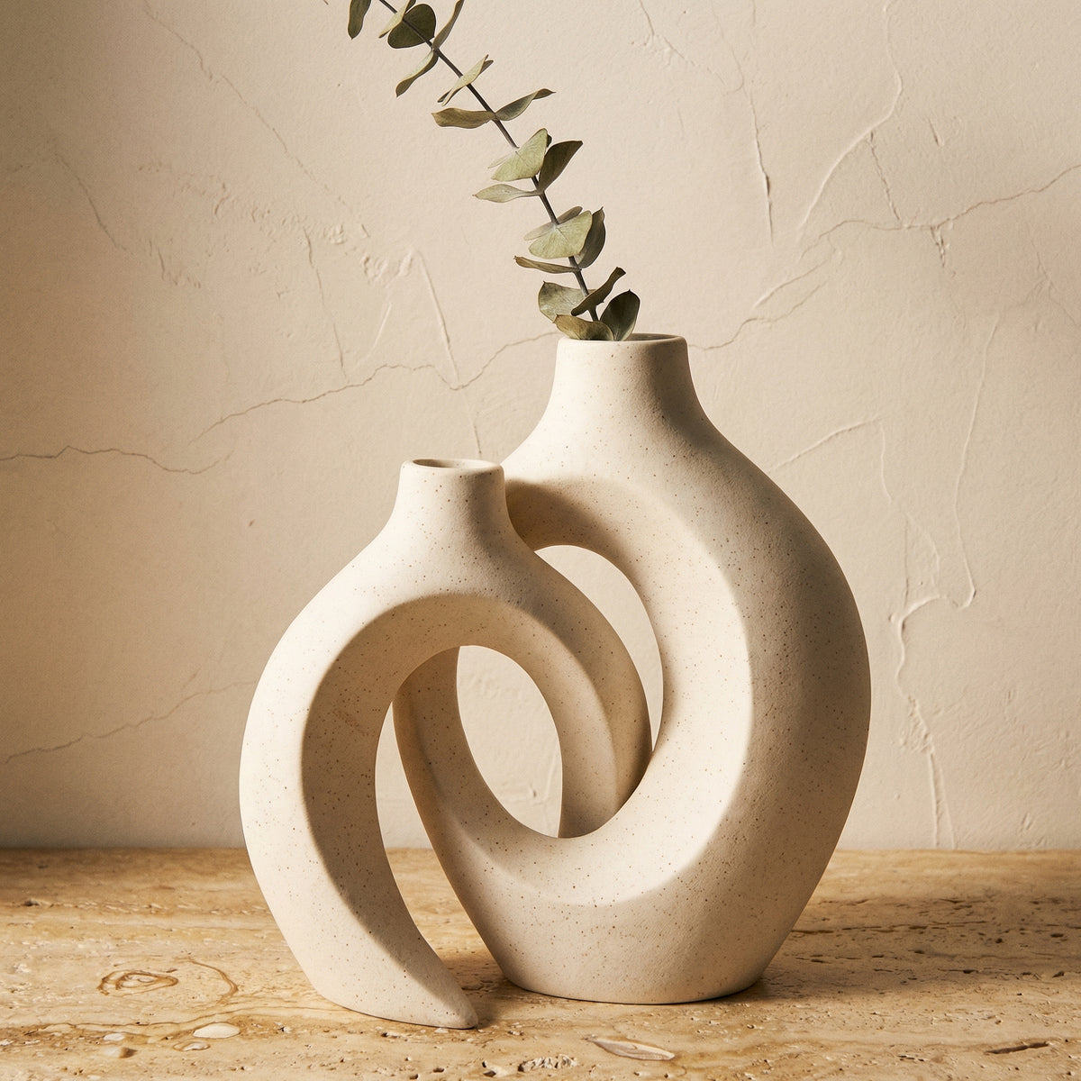 Abstract Ceramic Vase for Floral Arrangements-Home Decor > Vases-casanuva-casanuva