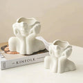 Abstract Face Ceramic Vase for Flowers-Home Decor > Vases-casanuva-casanuva