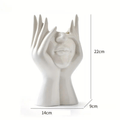 Abstract Face Ceramic Vase for Flowers-Home Decor > Vases-casanuva-Sophisticated-Large-casanuva