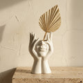 Abstract Face Ceramic Vase for Flowers-Home Decor > Vases-casanuva-casanuva