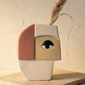 Abstract Face Vase Ceramic Art Piece-Home Decor > Vases-casanuva-casanuva