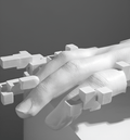 Abstract Hand Sculpture in Resin-Home Decor > Sculptures & Figurines-casanuva-casanuva