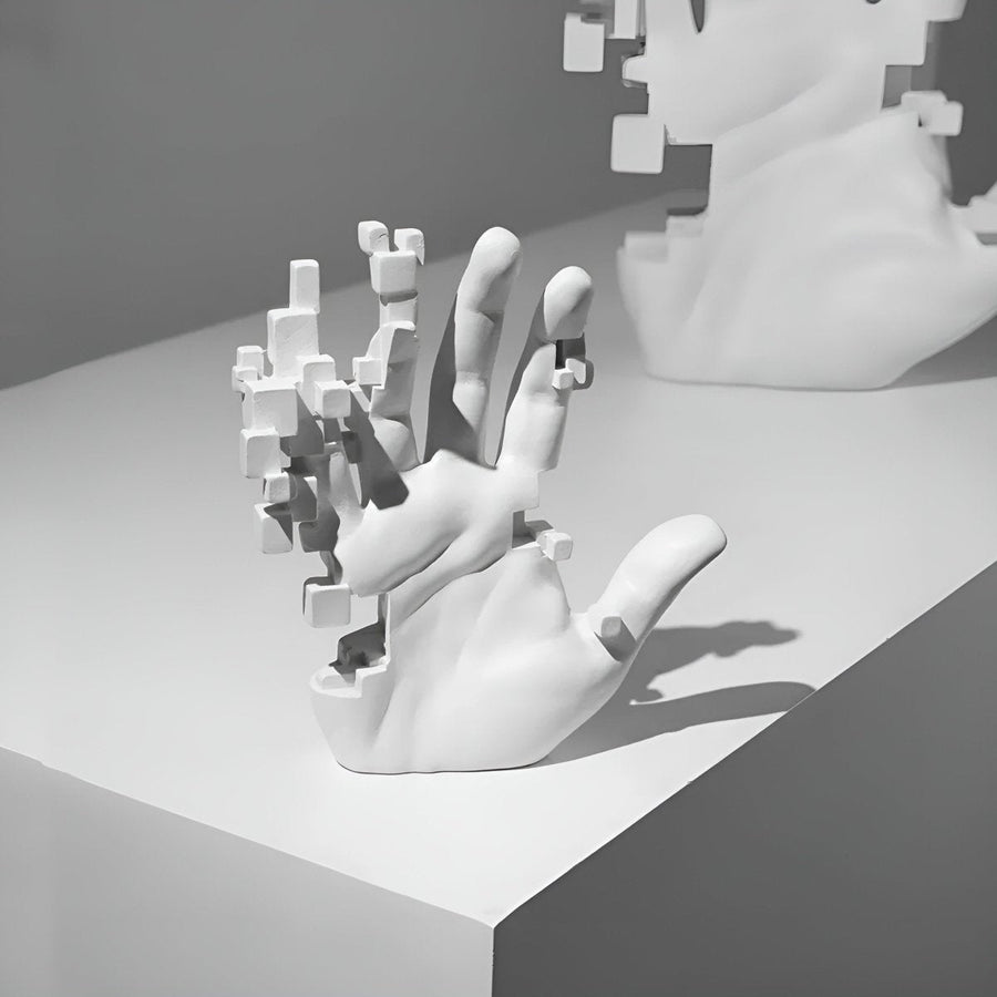 Abstract Hand Sculpture in Resin-Home Decor > Sculptures & Figurines-casanuva-casanuva