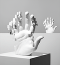 Abstract Hand Sculpture in Resin-Home Decor > Sculptures & Figurines-casanuva-Resin-casanuva