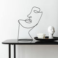 Abstract Iron Sculpture Silhouette-Home Decor > Sculptures & Figurines-casanuva-Half Face-casanuva