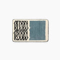 Abstract Non-Slip Bath Mat Scandinavian Style Handcrafted Bathroom Rug-Bedding & Bath > Bath Mats-casanuva-Small (40 x 60 cm)-Blue-casanuva