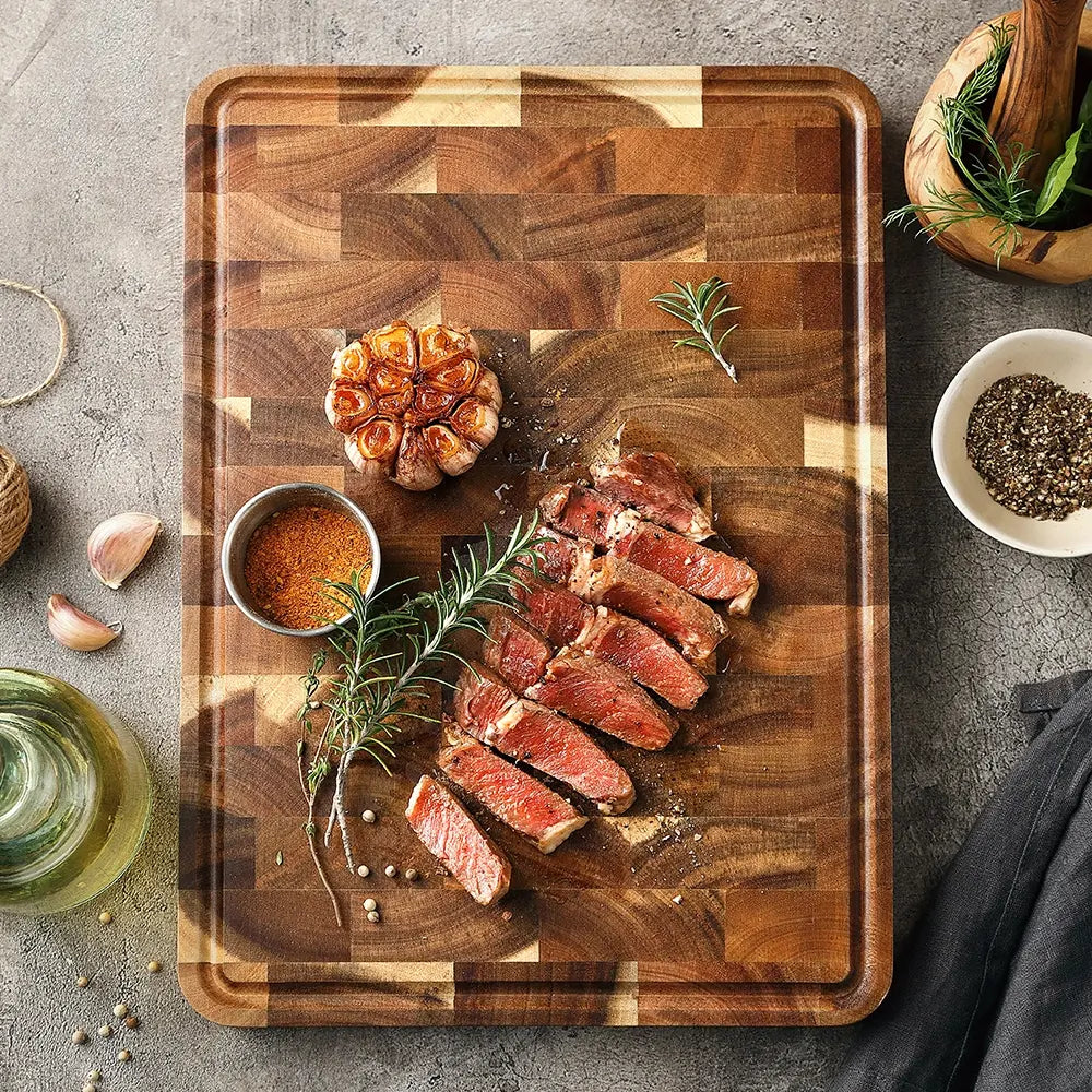 Acacia Wood Cutting Board 35x25cm Natural Kitchen Essential-Kitchen & Dining > Cutting Boards-casanuva-casanuva