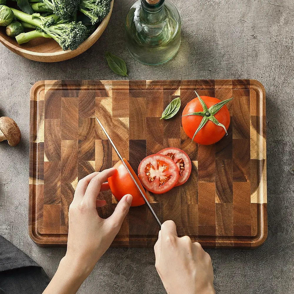Acacia Wood Cutting Board 35x25cm Natural Kitchen Essential-Kitchen & Dining > Cutting Boards-casanuva-casanuva