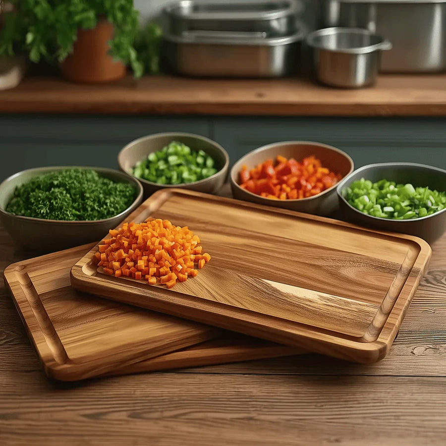 Acacia Wood Cutting Board Premium Quality-Kitchen & Dining > Cutting Boards-casanuva-casanuva