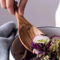 Acacia Wood Salad Serving Set Handcrafted Kitchen Utensils-Kitchen & Dining > Cooking Utensils-casanuva-casanuva