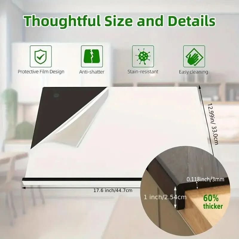 Acrylic Cutting Board with Protective Lip-Kitchen & Dining > Cutting Boards-casanuva-casanuva