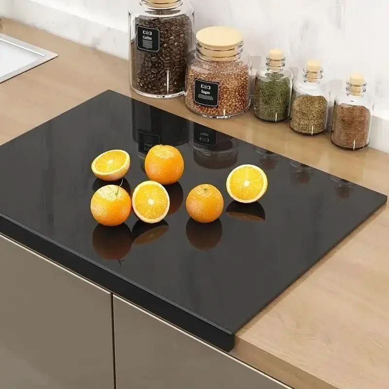 Acrylic Cutting Board with Protective Lip-Kitchen & Dining > Cutting Boards-casanuva-Black-casanuva