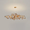Acrylic Ginkgo Leaf Pendant Light-Lighting > Pendant Lights-casanuva-100cmx40cmx40cm-Gold & Coffee-casanuva