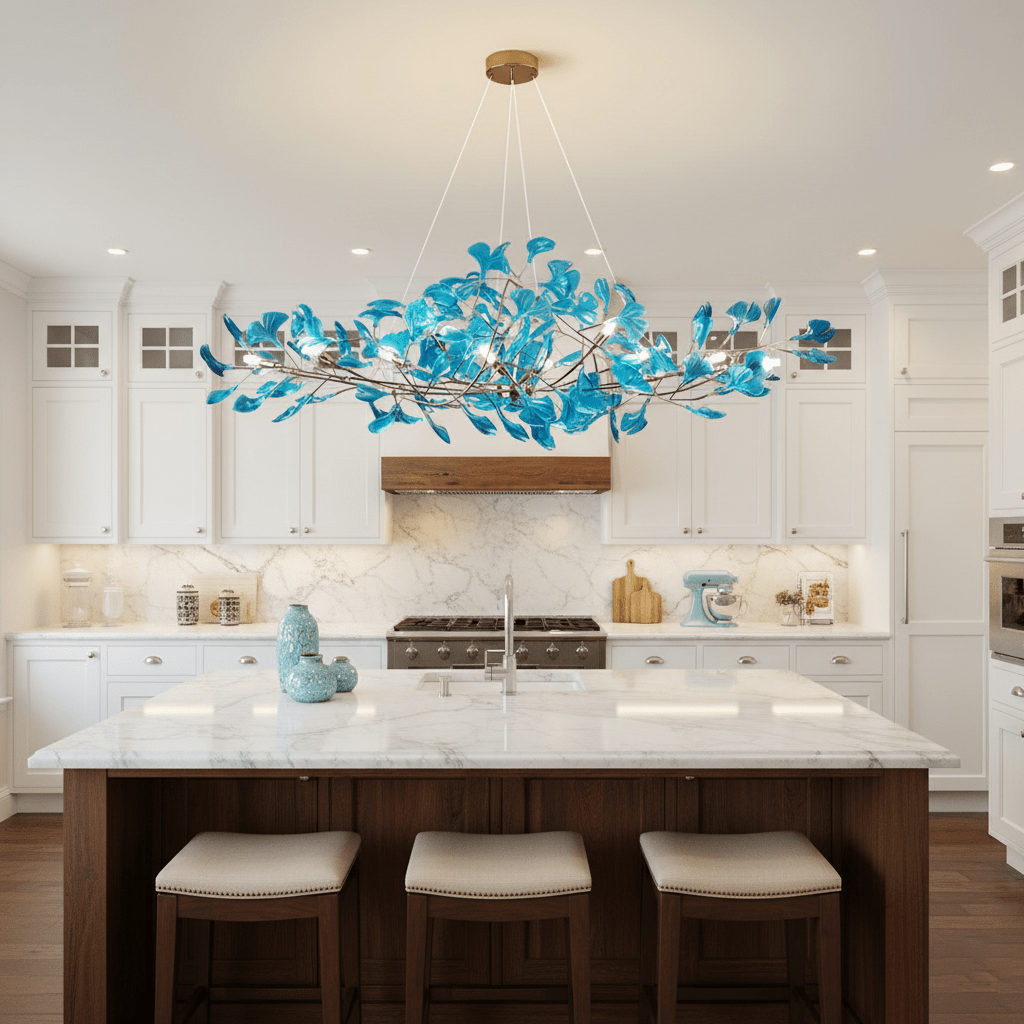Acrylic Ginkgo Leaf Pendant Light-Lighting > Pendant Lights-casanuva-casanuva
