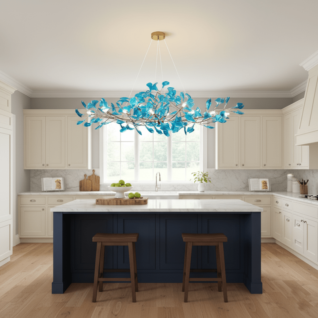 Acrylic Ginkgo Leaf Pendant Light-Lighting > Pendant Lights-casanuva-casanuva