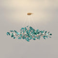 Acrylic Ginkgo Leaf Pendant Light-Lighting > Pendant Lights-casanuva-120cmx40cmx40cm-Gold & Dark green-casanuva