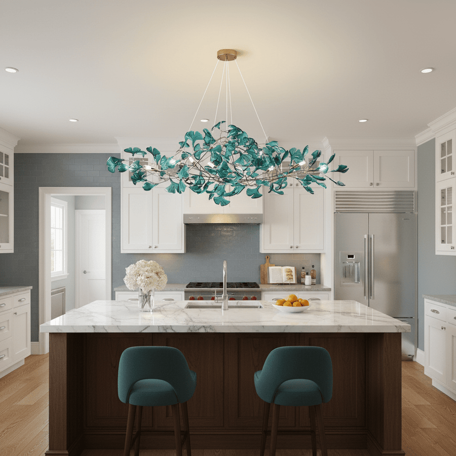 Acrylic Ginkgo Leaf Pendant Light-Lighting > Pendant Lights-casanuva-casanuva