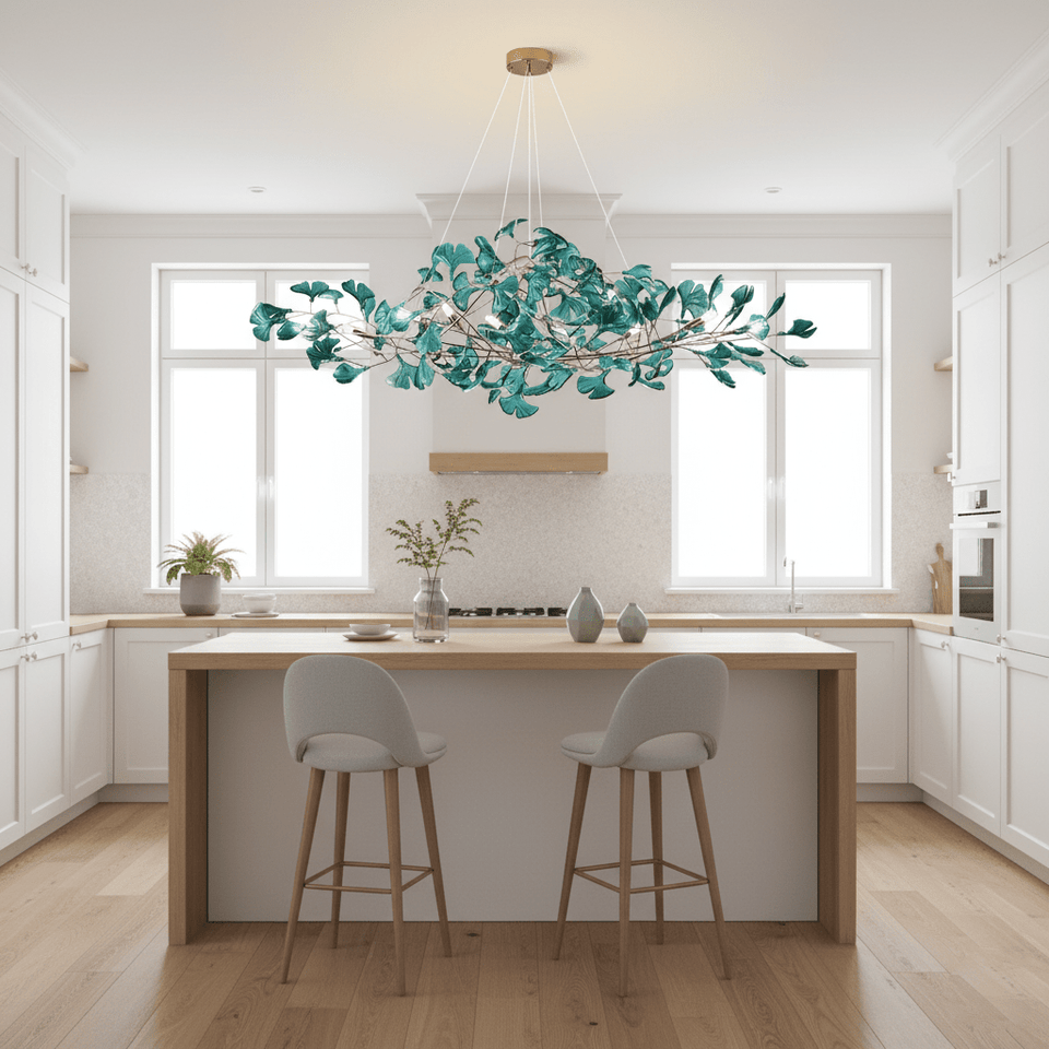 Acrylic Ginkgo Leaf Pendant Light-Lighting > Pendant Lights-casanuva-casanuva