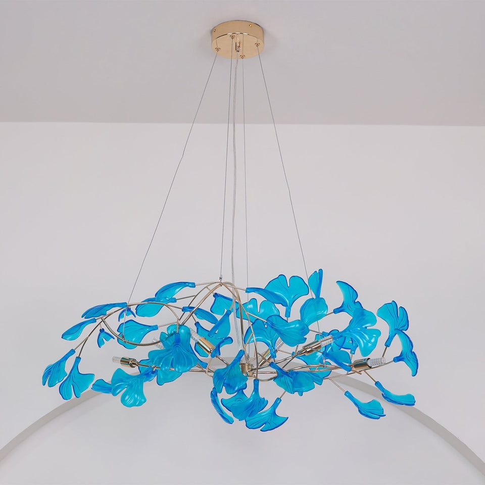 Acrylic Ginkgo Leaf Pendant Light-Lighting > Pendant Lights-casanuva-casanuva