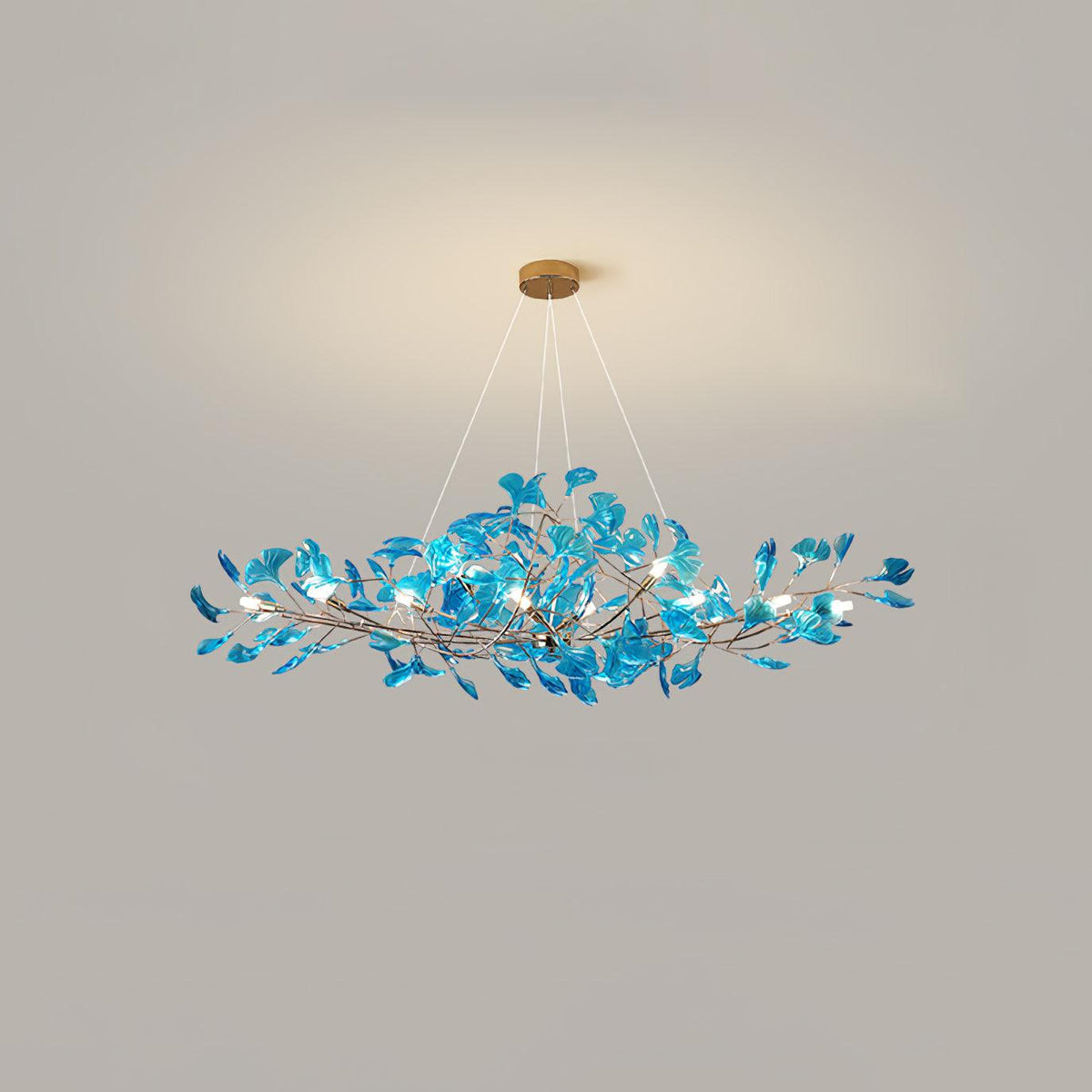 Acrylic Ginkgo Leaf Pendant Light-Lighting > Pendant Lights-casanuva-casanuva