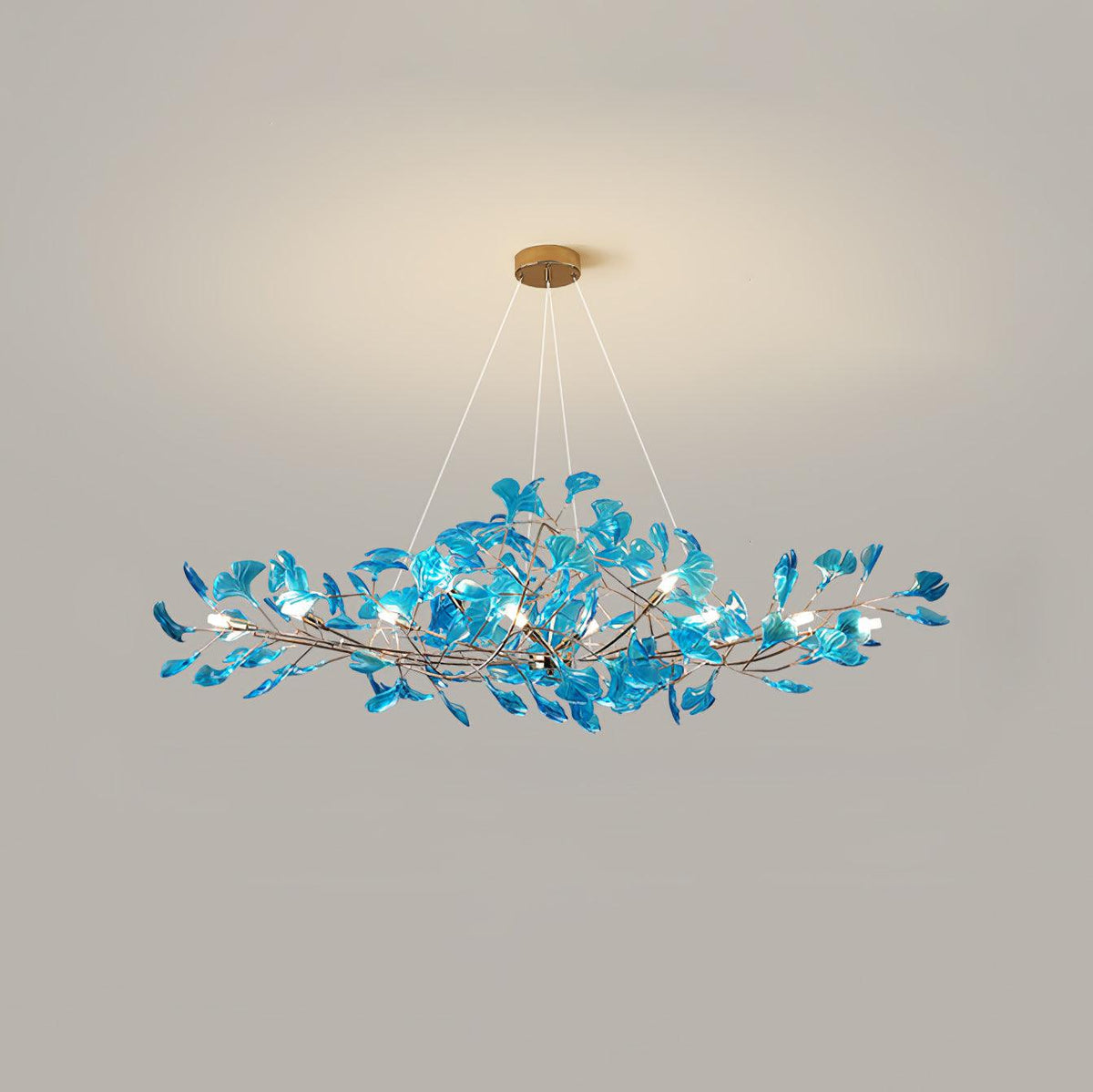 Acrylic Ginkgo Leaf Pendant Light-Lighting > Pendant Lights-casanuva-casanuva