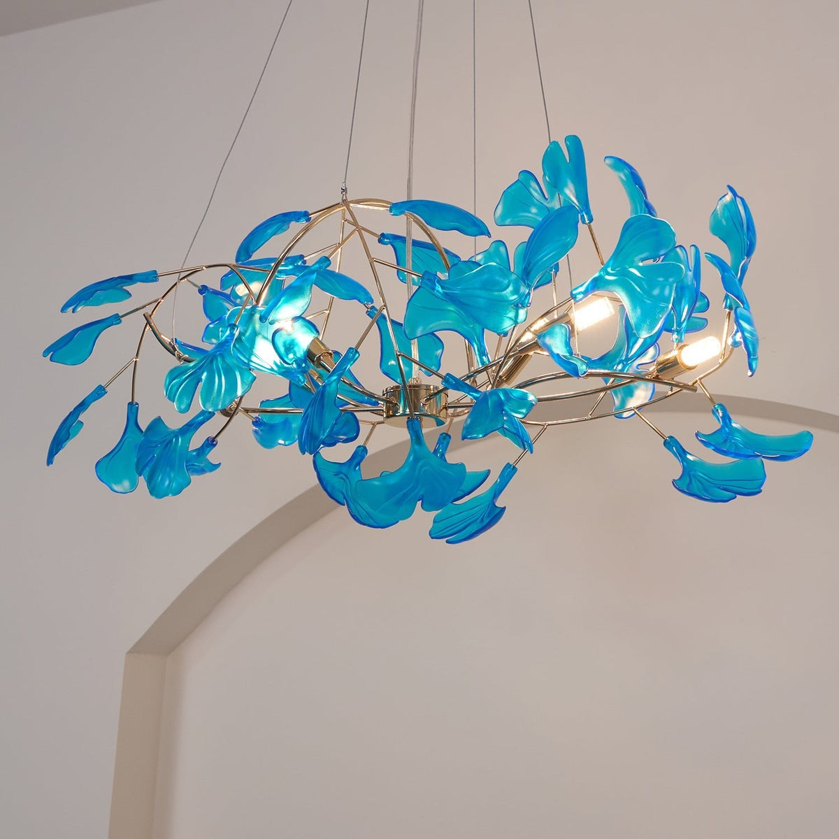 Acrylic Ginkgo Leaf Pendant Light-Lighting > Pendant Lights-casanuva-casanuva