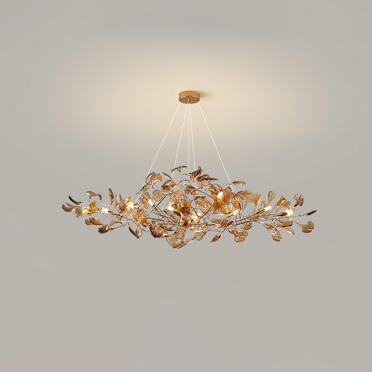 Acrylic Ginkgo Leaf Pendant Light-Lighting > Pendant Lights-casanuva-casanuva