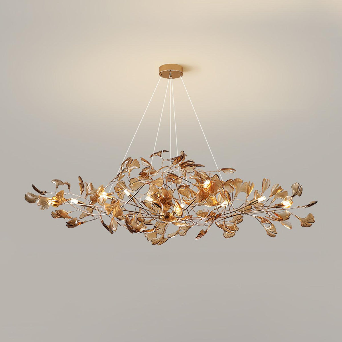 Acrylic Ginkgo Leaf Pendant Light-Lighting > Pendant Lights-casanuva-casanuva