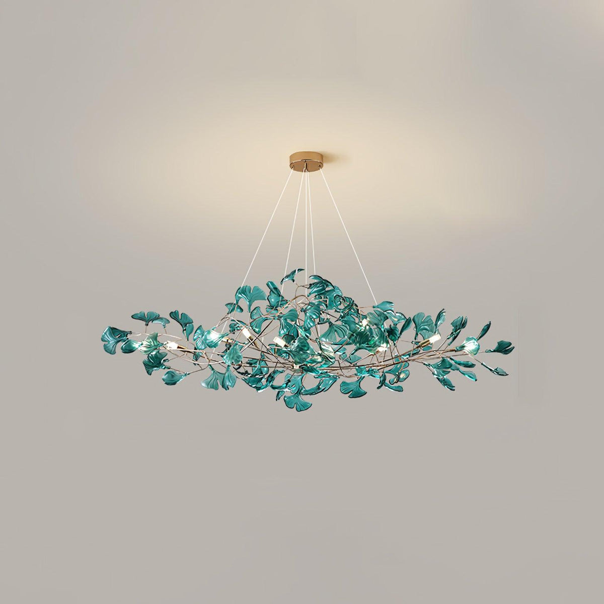 Acrylic Ginkgo Leaf Pendant Light-Lighting > Pendant Lights-casanuva-casanuva