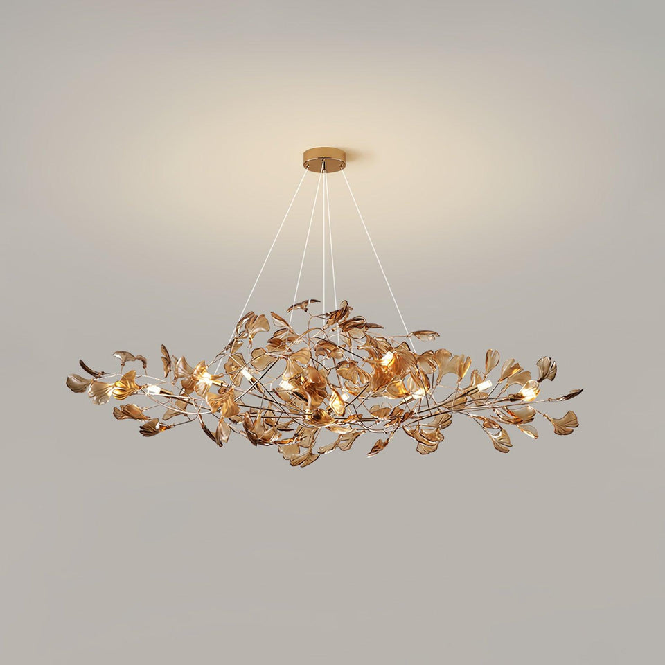 Acrylic Ginkgo Leaf Pendant Light-Lighting > Pendant Lights-casanuva-casanuva