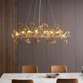 Acrylic Ginkgo Leaf Pendant Light-Lighting > Pendant Lights-casanuva-casanuva