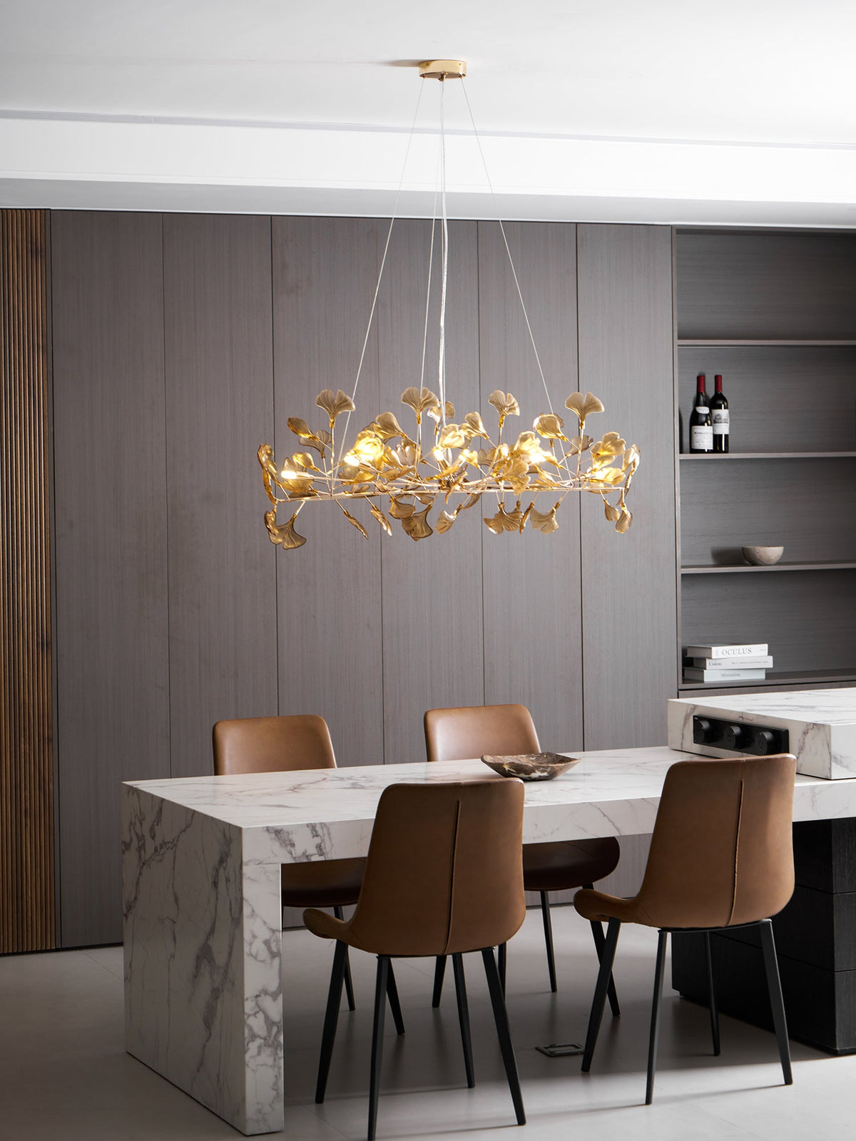 Acrylic Ginkgo Leaf Pendant Light-Lighting > Pendant Lights-casanuva-casanuva