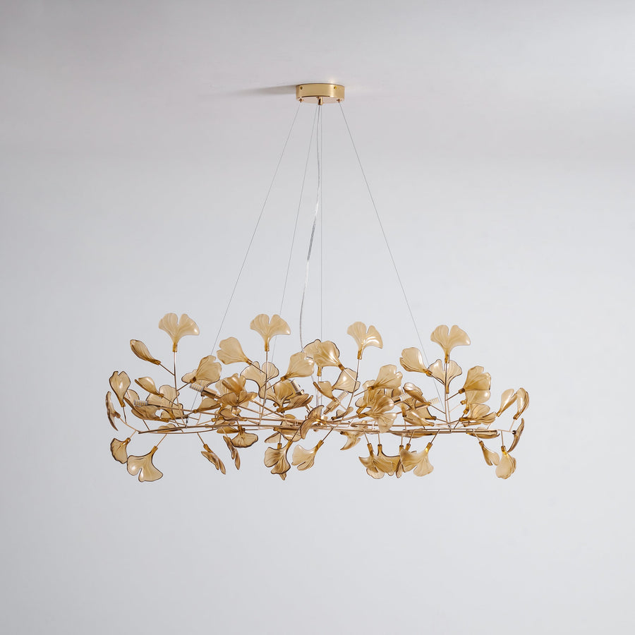 Acrylic Ginkgo Leaf Pendant Light-Lighting > Pendant Lights-casanuva-casanuva