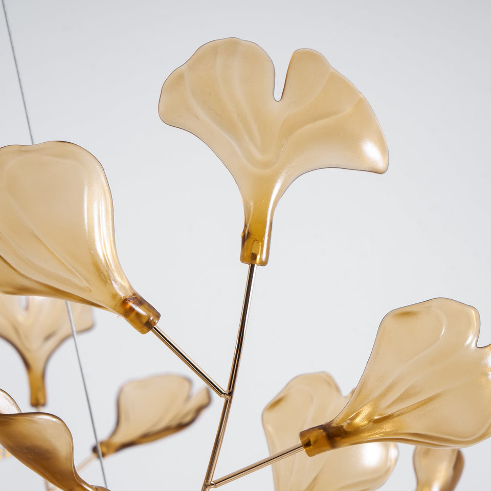 Acrylic Ginkgo Leaf Pendant Light-Lighting > Pendant Lights-casanuva-casanuva