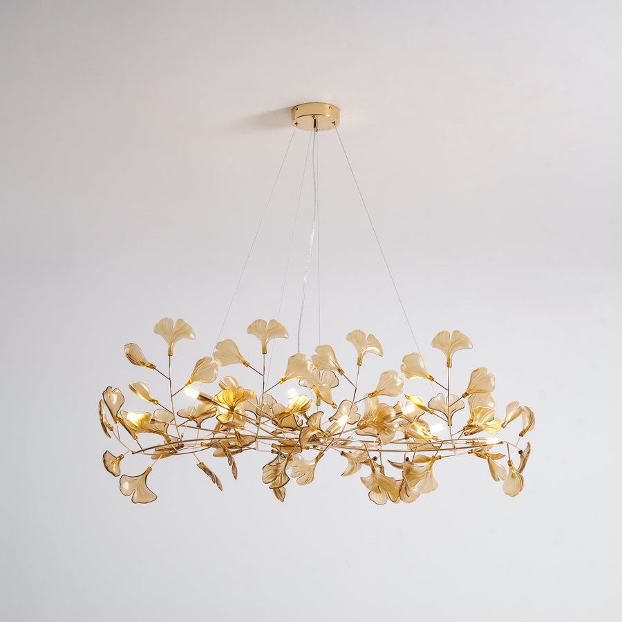 Acrylic Ginkgo Leaf Pendant Light-Lighting > Pendant Lights-casanuva-casanuva