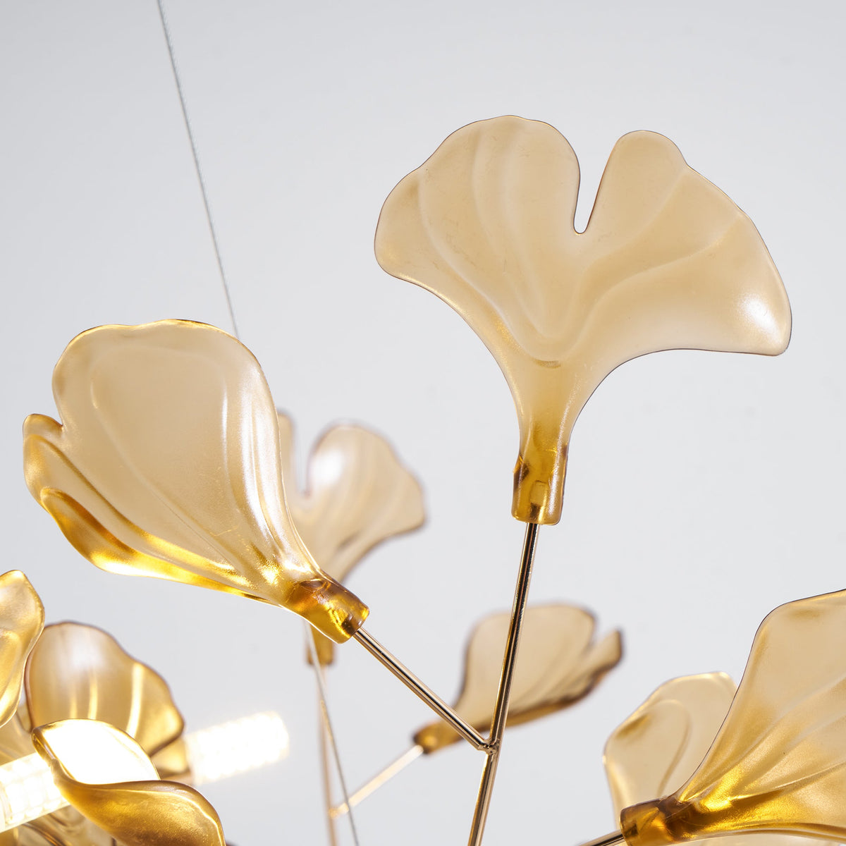 Acrylic Ginkgo Leaf Pendant Light-Lighting > Pendant Lights-casanuva-casanuva