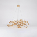 Acrylic Ginkgo Leaf Pendant Light-Lighting > Pendant Lights-casanuva-80cmx40cmx40cm-Gold & Coffee-casanuva