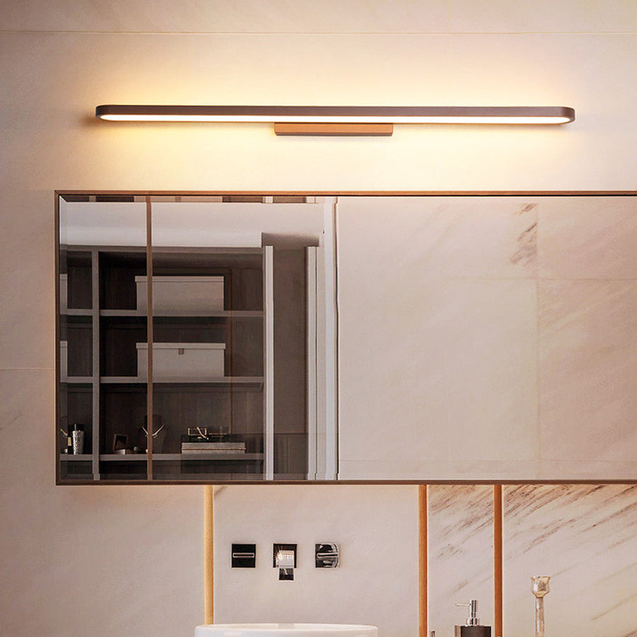 Acrylic LED Wall Lamp for Bathroom Modern Design-Lighting > Wall Lights-casanuva-Brown-D40*H10CM-3-Color (Switch)-casanuva