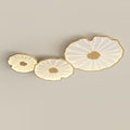 Acrylic Lotus Leaf Ceiling Lamp-Lighting > Ceiling Lights-casanuva-100cmx60cmx6cm-Nature Wood Grain Finish-Warm Light-casanuva