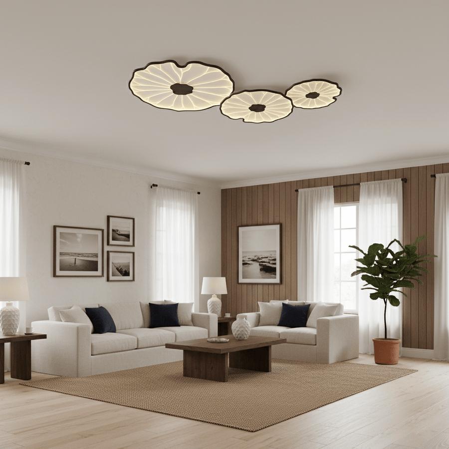 Acrylic Lotus Leaf Ceiling Lamp-Lighting > Ceiling Lights-casanuva-casanuva