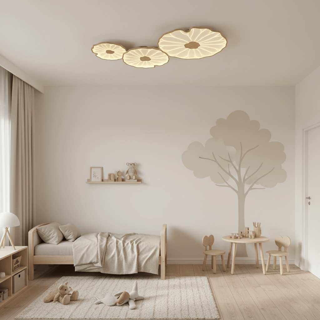 Acrylic Lotus Leaf Ceiling Lamp-Lighting > Ceiling Lights-casanuva-casanuva