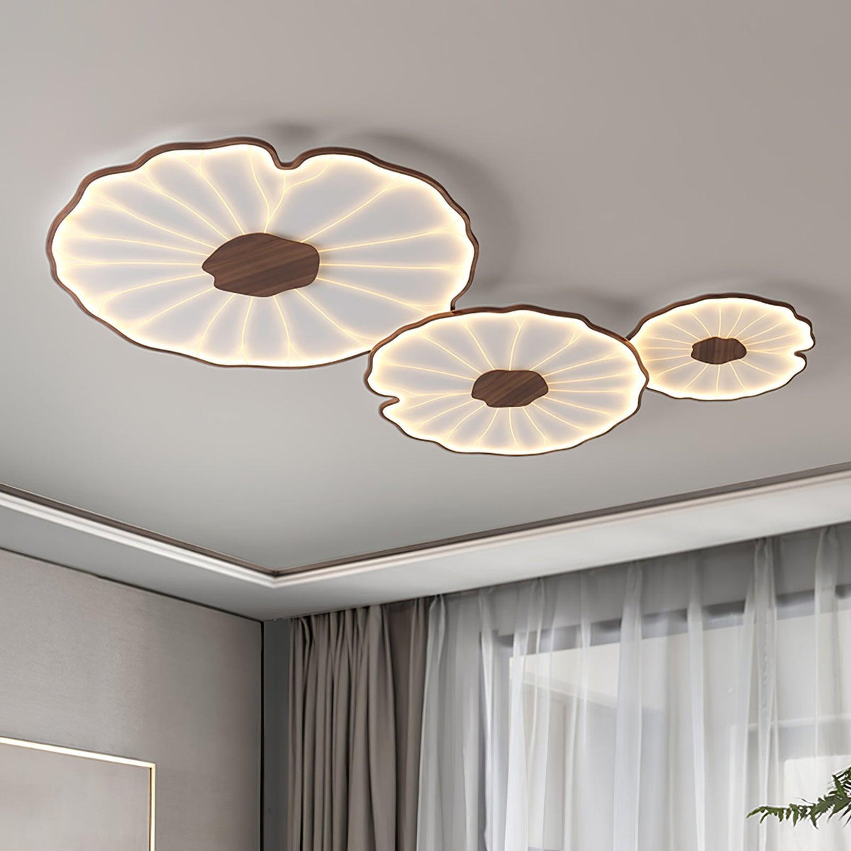 Acrylic Lotus Leaf Ceiling Lamp-Lighting > Ceiling Lights-casanuva-casanuva