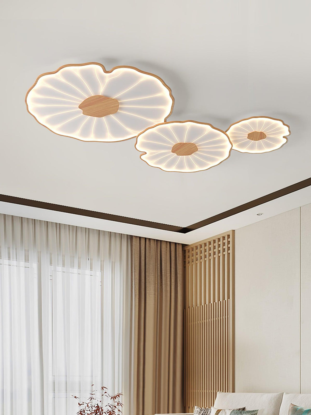 Acrylic Lotus Leaf Ceiling Lamp-Lighting > Ceiling Lights-casanuva-casanuva