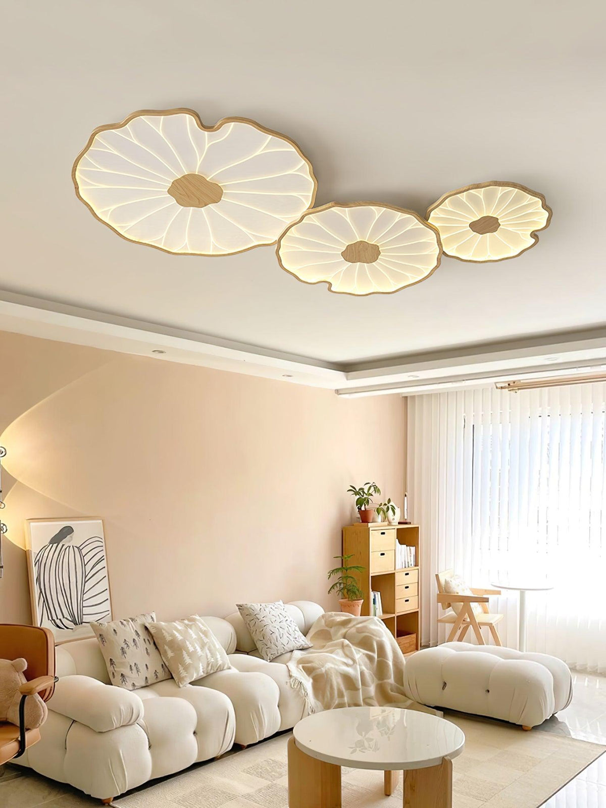 Acrylic Lotus Leaf Ceiling Lamp-Lighting > Ceiling Lights-casanuva-casanuva